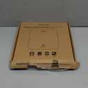 Digital Bathroom Scale for Body Weight: High-Precision 4-Sensor Accuracy, LED Display, 400lb/180kg Capacity, Safe Rounded Corners, Batteries Included (Black)