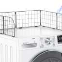 Magnetic Laundry Guard 24" - Metal Laundry Guards for Washer and Dryer Countertop, Laundry Topper, Washing Machine Dryer Countertop Guard for Laundry Organization Accessory