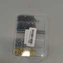 Honigo 400pcs Nailheads Round Dome Studs Rivets Mixed Color Metal Solid Brass 6mm 4 Prongs Spikes Spots for Leather Craft Clothes Belt Bag Shoes Decorations Totes DIY Craft Gold Silver Gun Bronze