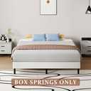 SHOANED Queen Size Box Springs - 5 Inch Low Profile Mattress Foundation No Noise Heavy Duty Metal Basics Bed Base with Clean Fabric Cover, Easy Assembly