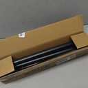 ALLZONE Adjustable Tension Curtain Rod, 42 to 78 Inches, Spring Loaded Curtain Rods No Drilling, Renter Friendly Tension Rod for Windows, Shower, Closet, No Drill, Non-Slip, Black