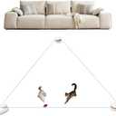 Interactive Cat Toy for Indoor Cats – Automatic Moving & Enrichment Toy for Indoor Cats/Kitten, Auto/Manual Control Cat Treadmill for Exercise & Mental Stimulation, Stimulating Chase Toys (H1K2)