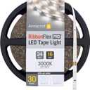 Armacost Lighting RibbonFlex Pro 24V White LED Strip Lights 30 LED/m, 3000K, 16.4 ft 144230