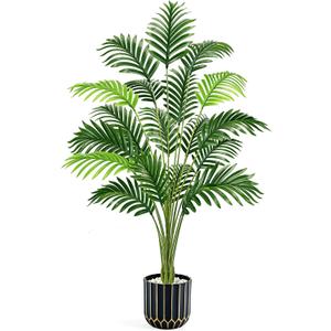 Der Rose 44" Fake Palm Tree Artificial Tree Faux Plant for Indoor and Outdoor Home Office Living Room Porch and Balcony Decor