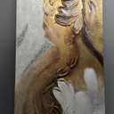 HUANGJW Original paintings on canvas, large murals, picture frames, abstract murals,picture for bedroomfor the gorgeous look of the apartment12x16inch (red-8)