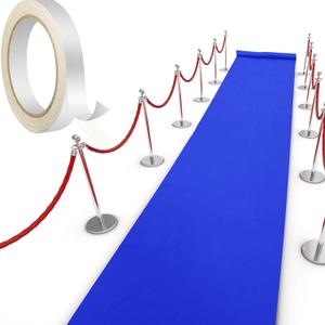 Shappy Royal Blue Carpet Runner Rug for Party 55gsm Thickness with Carpet Tape Hallway Rug for Graduate Wedding Party Dance Floor Outdoor Accessories(4 x 16.4 Feet)