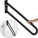 ZUEXT 28 Inch Oil Rubbed Black Stainless Steel Handrail, for 1-5 Steps