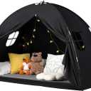 Bed Tent Twin Size - Privacy Sleeping Space with Blackout Design, Breathable Portable Indoor Floor Bed Tent for Toddler Transition Cottage Drafty Room Floor Use