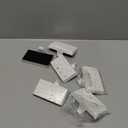 Zhengmy Christmas Stocking Holders for Mantle Weighted Stocking Holder Fireplace Hangers for Xmas Holiday Party Decoration(Stainless Steel,White,6 Pcs)