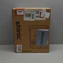 Shinic Electric Fireplace Heaters for Indoor Use,1500W Space Heater with Crackling Sound & 3D Realistic Flame, Safety Protection, Portable Fireplace Heater for Home Office Christmas Decoration, Oak (11.8" x 5.9" 14.6")