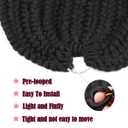 7 Packs Crochet Box Braids Pre Looped Box Braid Goddess Box Braids Crochet Hair Extensions Straight Crochet Hair For Black Women Crotchet Braid Hair Bundle (14 InchPack of 7, 1B#)