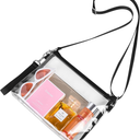 Clear Purse Stadium Approved Clear Bag with Removable Straps for Work Sporting Events and Concert 10 x 7.5 x 1.5 In