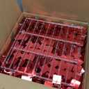 COKAOBE Red Shimmer Wall Backdrop, 24PCS Square Sequin Shimmer Backdrop Panel, Photo Backdrops for Birthday, Anniversary, Wedding, Graduation & Bachelorette Party Decoration