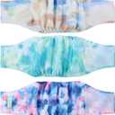 wegreeco Washable Male Dog Belly Band (Stylish Pattern)- Pack of 3 - Washable Male Dog Belly Wrap, Dog Diapers Male (Tie-dye, Sky, Large)