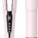 Slopehill 2-in-1 Hair Straightener and Blow Dryer, Professional Hair Styling Tool, Pink