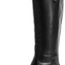 Sam Edelman Women's Penny Leather Riding Boot (8, Black Leather Wide Calf)
