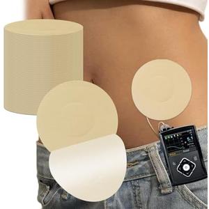 40Pcs Universal Adhesive Patches for CGM and Insulin Pumps, Waterproof & Breathable Patches,No Hole&Glue in the Center,Pre-Cut Adhesive Tape,CGM Protection,Long Last Sensor Patches,Skin-Friendly Patch