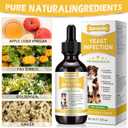 2 x Yeast Infection Treatment for Dogs, Xsvseie Dog Ear Infection Treatment Natural Yeast Treatment Drops for Dogs,Dog Herbal Supplement Soothing Irritation & Itching Discomfort for All Breeds & Size