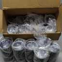 YOUKE OLA 20 Pack Stainless Steel Tumbler Bulk Insulated Vacuum Travel Mug Powder Coated Coffee Mug Gift for Laser Engrave, 20oz Black