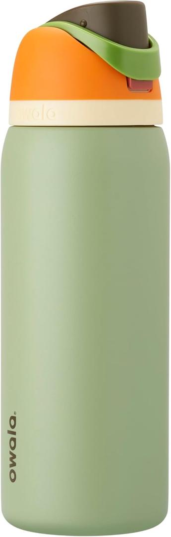 Owala FreeSip Insulated Stainless Steel Water Bottle with Straw, BPA-Free Sports Water Bottle, Great for Travel, 32 Oz, Camo Cool
