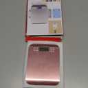 Digital Shipping Scale,Stainless Steel Panel, Accurate Portable Postal Scale for Packages, Small Business,Kitchen, Food, Handmade, Liquids, and Boutique (Rose Gold Battery(5kg/1g))