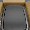 KHMMGK 2.6 Gal Black Bathroom Trash Can,Metal Waste Baskets with Removable Inner Bucket,Small Office Garbage Can