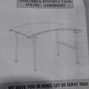 Sunjoy Outdoor Pergola 8.5 x 13 ft. Steel Arched Pergola with Tan Weather-Resistant Fabric Canopy for Patio, Backyard, Garden Activities