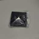 Pelopy 4 Pcs Black Aluminum Pyramid Post Caps for True Wood/Metal Fence Posts of Decks or Corridors Mailbox Pyramid Cover (4" X 4")