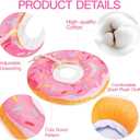 Cat Cone Collar Soft, Cute Cat Donut Collar After Surgery, Adjustable Kitten Recovery Cones to Stop Licking, Lightweight Neck Elizabethan Collars for Cats Kittens (Pink, Medium) (Pink, M)