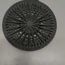 Shower Drain Hair Catcher, 5.5in Shower Hair Catcher Large Premium Silicone Drain Protector Strainer, Shower Drain Cover for Shower Room, Floor Drain, Bathroom Sink, Dark Grey