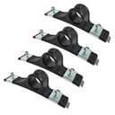 4 Pack 8591005 Fender Hanger Mounting Bracket Assembly Fit for Trailers Dump Flatbed Dual Rear Wheels Trucks 8590195 & 8590245 Poly Fender