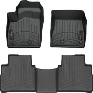 WeatherTech Custom Fit FloorLiners for Nissan Rogue - 1st & 2nd Row (4417701-4416442), Black