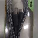 10 Ft Braided Charge For USB C Silver