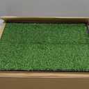 Dog Grass Pad with Tray, 34''X23'' Large Artificial Turf Grass Potty, Reusable Puppy Pee Pads for Dogs, Portable Dog Litter Box for Indoor/Outdoor Potty Training Toilet