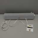 SOULION R50 Bluetooth Computer Speakers, 3.5mm PC Sound Bar for Desktop Monitor, Wired USB Powered & Colorful LED Lights with Switch Button, Surround Sound Soundbar PC Spearkers for Computer, White