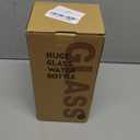 SIEROZUR 64oz Glass Water Bottle with Straw and Handle Lid Half Gallon Motivational Glass Bottle with Silicone Sleeve and Time Marker Large Reusable Sports Water Jug for Gym Home Workout