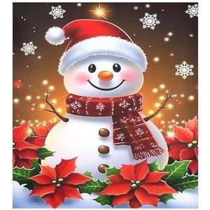 Christmas Snowman Poinsettia Dishwasher Magnet Cover 23x26 in Refrigerator Magnetic Stickers for Kitchen Home Decoration Fridge Panel Decal Pad