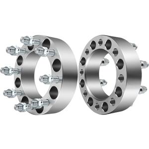 SCITOO 2X 8x6.5 to 8x6.5 Wheel Spacers 2" 8 Lug fit for Ram 2500 Wheel Spacers for 3500 Dually Wheel Spacers with 9/16 Threads
