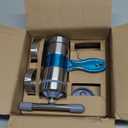 Manual Noodle Pasta Maker Spaghetti Kitchen Tool Stainless Steel Press Machine Press Machine Pasta Maker with 5 Noodle Mould Fruit Juicer Squeezer (18.5x14cm)