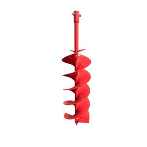 Double Spiral Earth Auger Spiral Drill Bit 8 x 36, Post Hole Digger with 7/8" Drive Drill