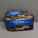 Always Discreet Boutique Incontinence and Postpartum Underwear for Women, Maximum Protection, Large, Black, 18 Count