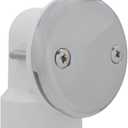 Westbrass D4972-26 1-1/2" Bath Waste & Overflow Assembly with Pull Drain Stopper and Two-Hole Faceplate Top Elbow - Sch. 40 PVC, Polished Chrome (2-Pack)