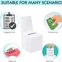 24 Pack Raffle Boxes Ballot Box with Slot, Cardboard Raffle Ticket Box with Slot, 6 x 6 x 6 Inch