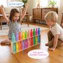 Foleto Bottle Flip Challenge Game, Color Match Interactive Sorting Toy with 20 ABS Bottles, Dual-Mode Brain Training Game Portable Party Family Group Challenge