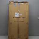 BOCOM 14.5 FT Aluminum Telescoping Ladder, Lightweight Multi-Purpose Collapsible Extension with 2 Triangle Stabilizers, Heavy Duty 330 lbs Max Capacity, Ideal for Home, RV, and Outdoor Work Black