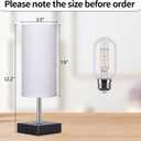Cordless Table Lamp, Rechargeable Lamp Touch Control Dimmable, Battery Operated Small Bedside Table Lamps for Night Stand, Desk Lamp with Linen Fabric Shade for Bedroom,Home,Office,Dorm(White) (12 Inch)
