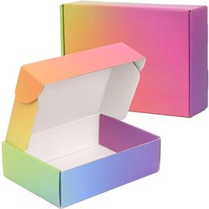 7x5x2 Shipping Boxes for Small Business, Set of 30 Small Cardboard Box, Colorful Mailing Boxes for Shipping Packing