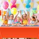 Oudain 4 Pcs Blue and Orange Tablecloth Dragon Party Anime Theme Table Cloth 108 x 54 Inch Plastic Disposable Rectangle Tablecovers for Birthday Themed Party Decoration Supplies