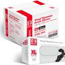 Jointown Vinyl Exam Gloves- 4 mil Safty Glove Latex-Free & Powder-Free, (Case of 1000, Black),S/M/L/XL (Black, L)