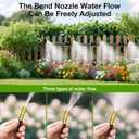MIXC 200Ft 1/4" Drip Irrigation System,2026-Upgrade Garden Irrigation Kit with 32pcs Adjustable Copper Nozzles, Atomizing Watering System for Outdoor Plants,Raised Bed,Yard,Potted Plant,Lawn